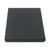 Écrin bijou plat pour Collier & Chaîne carton kraft noir 9 x 9 x 1,6 cm insert mousse - Boite bijoux – Lot de 20