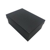 Boîte cadeau noire carton kraft 15 x 21 x 8 cm - Paquet de 4
