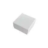 Boîte à bijoux carton 8 x 8 x 3,5 cm blanc – écrin bijoux carton – Lot de 20