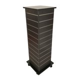 Colonne Square rainurée 4 faces sur roulettes