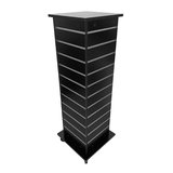 Colonne Square rainurée 4 faces sur roulettes