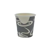 Gobelet boisson chaude 18 cl ø 7,8 x 7,8 cm - Gobelet carton - Gobelet café - Bleu / Blanc - Lot de 50