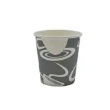 Gobelet boisson chaude 18 cl ø 7,8 x 7,8 cm - Gobelet carton - Gobelet café - Bleu / Blanc - Lot de 50