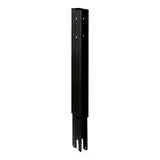 Réhausse noir sablé pour montant 30x60 mm