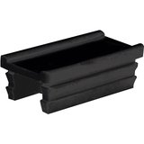 Manchon plastique noir sablé