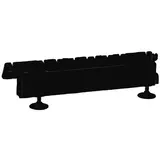 Embase noir sablé 37x11