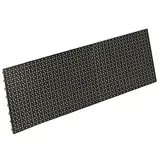 Fond perforé noir sablé 133x40