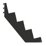 Console noir sablé 4 niveaux pour tablettes presse/librairie