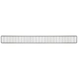Frontale grille en tôle noir sablé profil 100 cm - Ligne Store noir Sablé pas de 25 mm