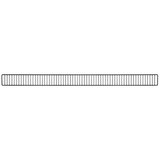 Frontale grille en tôle noir sablé profil 133 cm - Ligne Store noir Sablé pas de 25 mm