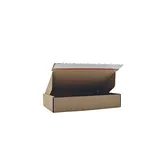 Carton d'expédition brun avec bande adhésive 20,5 x 14 x 4 cm - Boîte carton - Lot de 20