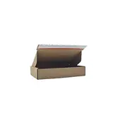 Carton d'expédition brun avec bande adhésive 20,5 x 14 x 4 cm - Boîte carton - Lot de 20