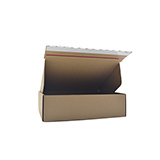 Carton d'expédition brun avec bande adhésive 25 x 20 x 7 cm - Boîte carton - Lot de 20