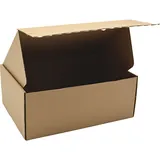 Carton d'expédition brun avec bande adhésive 31 x 22 x 12 cm - Boîte carton - Lot de 20