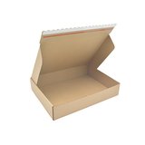 Boite d'expédition avec bande adhésive – Carton d'expédition brun 40 x 30 x 8 cm, paquet de 20