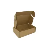 Carton d'expédition brun 13x8x4 cm – Boîte carton kraft renforcé 460g – fermeture sans adhésif - Lot de 20