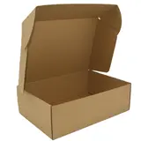 Carton d'expédition brun 40 x 30 x 15 cm - Boîte carton à oreilles - Lot de 20
