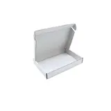 Carton d'expédition blanc 13x8,5x2,6 cm – Boîte carton kraft renforcé 355g – fermeture sans adhésif - Lot de 20