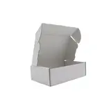 Carton d’expédition blanc 23 x 16 x 5 cm simple cannelure 365 g/m² – Boîte postale kraft blanc– Lot de 20