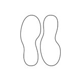 Pieds adhésifs pour marquage au sol