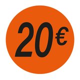 Gommettes adhésives 20€ - Gommettes adhésives évènementielles