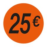 Gommettes adhésives 25€ - Gommettes adhésives évènementielles