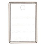 Étiquettes textiles à trou