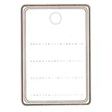 Étiquettes textiles à trou