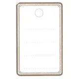 Étiquettes textiles à trou