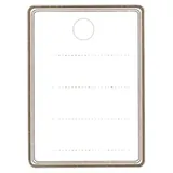 Étiquettes textiles à trou