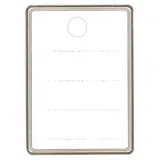 Étiquettes textiles à trou