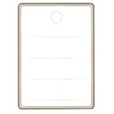 Étiquettes textiles à trou