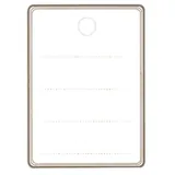 Étiquettes textiles à trou