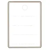 Étiquettes textiles à trou