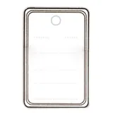 Étiquettes textiles à trou