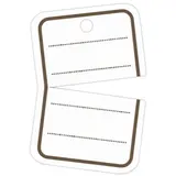 Étiquettes textiles détachables