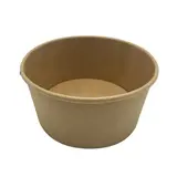 Saladiers ronds en kraft naturel