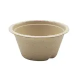 Pot à sauce en fibre végétale 55 ml - Naturel - Coupelle jetable - Lot de 50