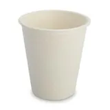 Gobelet boisson chaude 35 cl ø 9 x 9,7 cm - Gobelet bagasse - Gobelet café - Blanc - Lot de 50