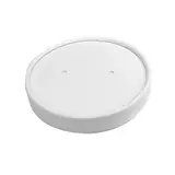 Couvercle carton pour pot à glace ø 92 mm - Couvercle pour pot carton - Blanc - Lot de 25