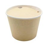 Seau de poulet avec couvercle - kraft - 2500 ml - Snacking