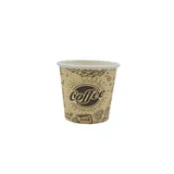 Gobelet expresso 10 cl / 4oz ø 6,7 cm - Gobelet carton - Gobelet café - Brun / Noir - Lot de 50