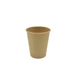 Gobelet expresso 10 cl / 4oz ø 6,2 x 6,2 cm - Gobelet carton - Gobelet café - Brun - Lot de 50