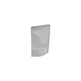 Sachet doypack avec fenêtre 250 ml 12 x 4 x 20 cm fermeture zip - Sachet stand up - Blanc - Lot de 50