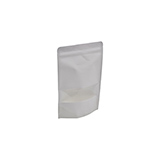 Doypack sachets kraft à fenêtre et fermeture zip - blanc - 500 ml - Sachets kraft alimentaires