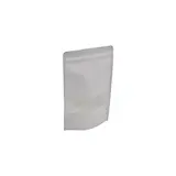 Doypack sachets kraft à fenêtre et fermeture zip - blanc - 500 ml