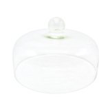 Cloche en verre Ø28cm H 18cm - Cloche à gâteau