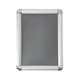 Cadre clic clac aluminium - Cadre clipsable - A4 - gris - angles arrondis