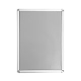 Cadre clic clac aluminium - Cadre clipsable - A2 - gris - angles arrondis