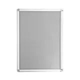 Cadre clic clac aluminium - Cadre clipsable - A2 - gris - angles arrondis